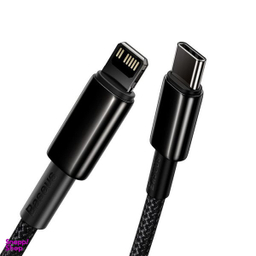 کابل دیتا 20 وات Lightning به Type-C بیسوس مدل Tungsten Gold طول 2 متر