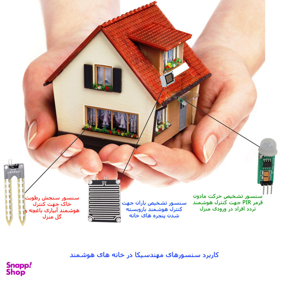 کیت آموزش الکترونیک مهندسیکا مدل ماژول تشخیص قطرات آب و باران Rain-04