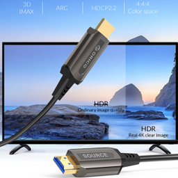 کابل HDMI فیبر نوری اوریکو مدل Fiber-optic 4K/60HZ Cable GHD701 طول 80 متر