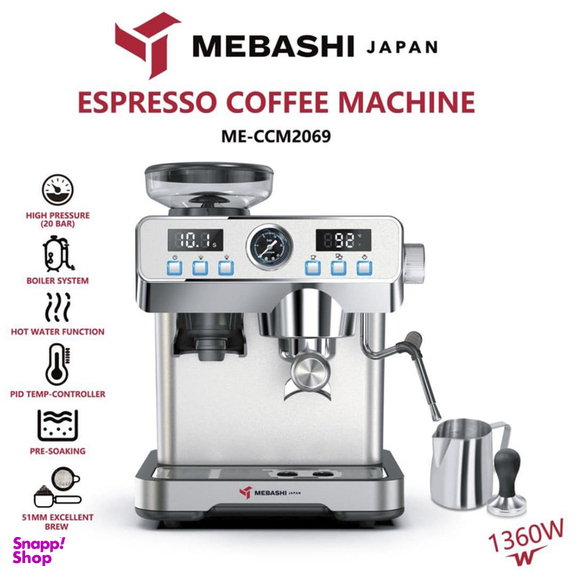 اسپرسوساز 2000 میلی لیتر مباشی مدل ME-CCM2069SS