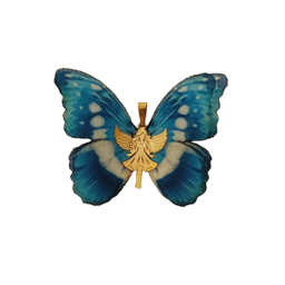 پلاک گردنبند طلا 18 عیار زنانه طرح تولد