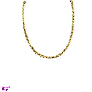 زنجیر طلا زنانه 18 عیار مدل طنابی طرح پیچ