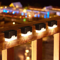 چراغ خورشیدی لب پله ای سولونیکس مدل SOLAR LIGHTS مجموعه 4 عددی