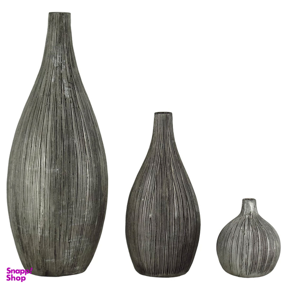 گلدان دکوری مدل PE-NZ076 مجموعه 3 عددی
