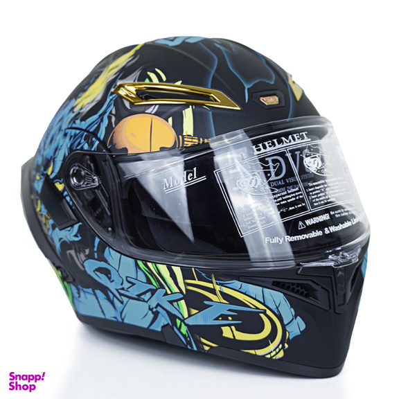 کلاه کاسکت فک متحرک کایک مدل 772 Blue Thunder God به همراه کاور