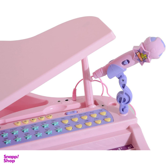 اسباب بازی موزیکال مدل پیانو پایه دار و میکروفون کد 88022