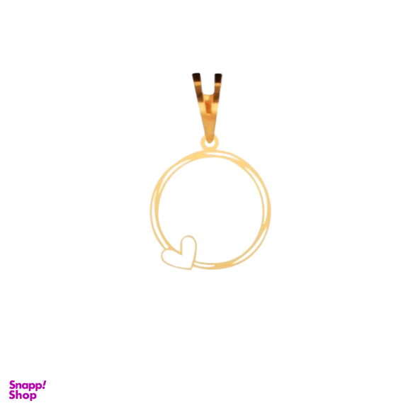 پلاک گردنبند طلا 18 عیار زنانه پانسی مدل قلب کد Pe516