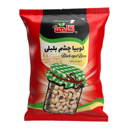 لوبیا چشم بلبلی گلها وزن 700 گرم بسته بندی سلفون
