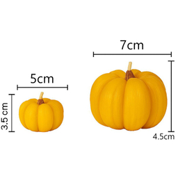 شمع بدون بو مدل کدو تنبل بسته 2 عددی