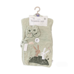 ست حوله کودک 5 تکه مادرکر مدل hello bunny کد 400
