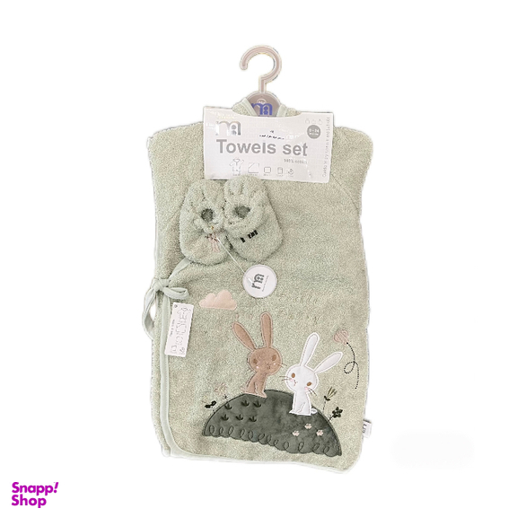 ست حوله کودک 5 تکه مادرکر مدل hello bunny کد 400