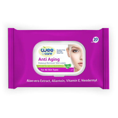 دستمال مرطوب وی کر مدل New Anti Aging بسته 20 عددی