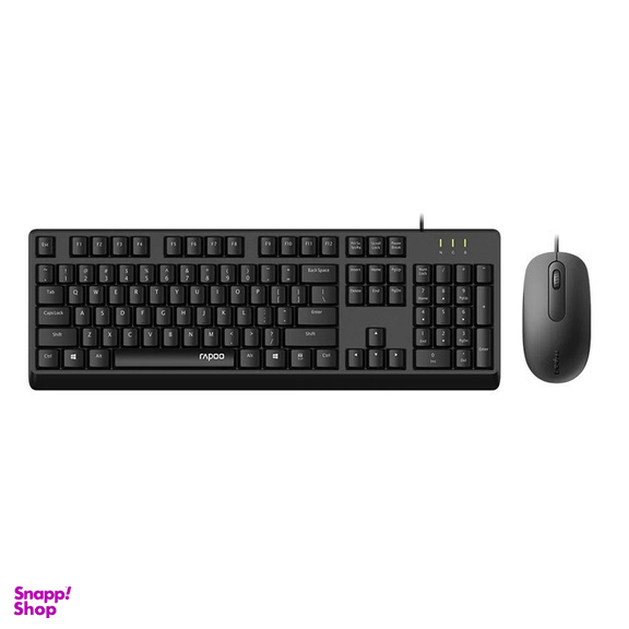 ماوس و کیبورد باسیم رپو مدل X130 Pro دارای حروف فارسی