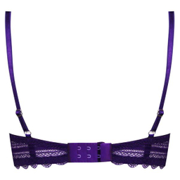 ست شورت و سوتین زنانه میسا مدل فنردار گیپوری کد 4717-6035 رنگ بنفش