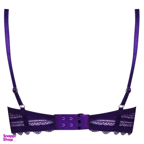 ست شورت و سوتین زنانه میسا مدل فنردار گیپوری کد 4717-6035 رنگ بنفش