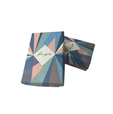 جعبه گوشواره طرح هفت رنگ مجموعه 2 عددی