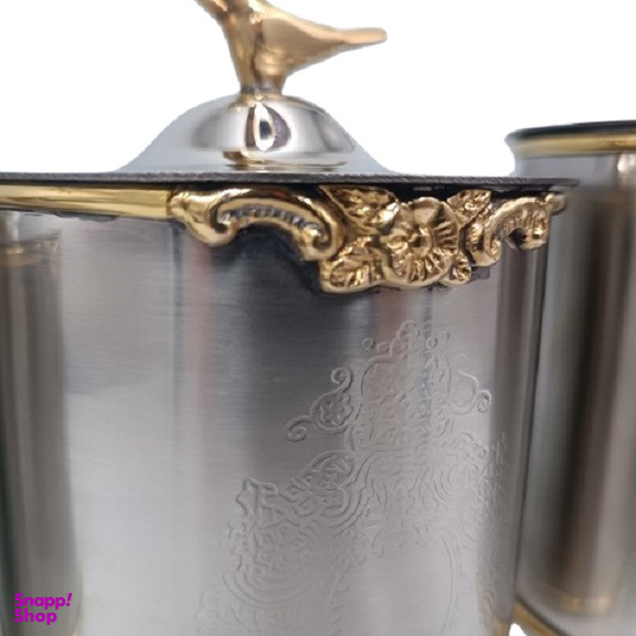 بانکه برنجی مدل گنجشک کد 88528 مجموعه 3 عددی