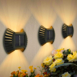 چراغ دیواری خورشیدی مدل دوطرفه پازلی بسته 6 عددی