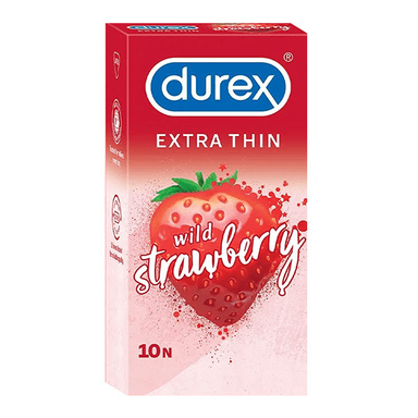 کاندوم دورکس مدل Extra Thin wild strawberry بسته 10 عددی