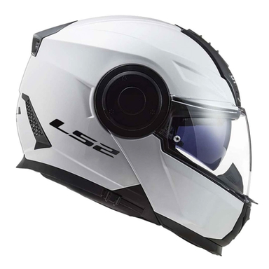 کلاه کاسکت فک متحرک ال اس تو مدل +FF902 Scope White به همراه کاور