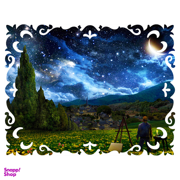 پازل 166 تکه گلکسی طرح شب پرستاره ونگوگ کد 201