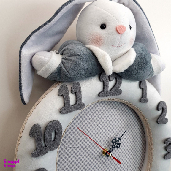 ساعت دیواری کودک نی نی سیس مدل خرگوش رابیت کد W-RAB-T