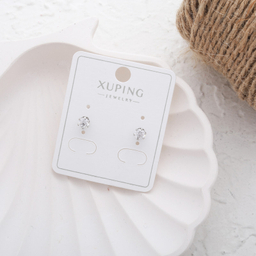 گوشواره زنانه ژوپینگ مدل تک نگین کد E5433