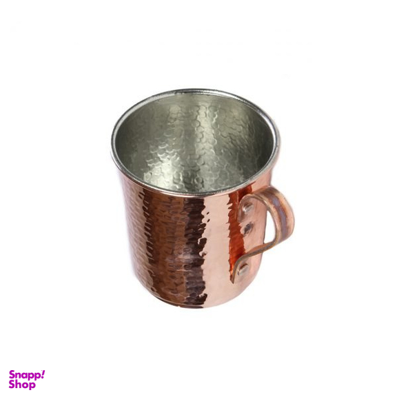 لیوان مسی مدل راسته دسته دار چکشی کد ZH09