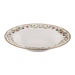 سرویس چینی 102 پارچه کامل غذا خوری چینی زرین ایران سری ایتالیا اف مدل گلستان درجه عالی
