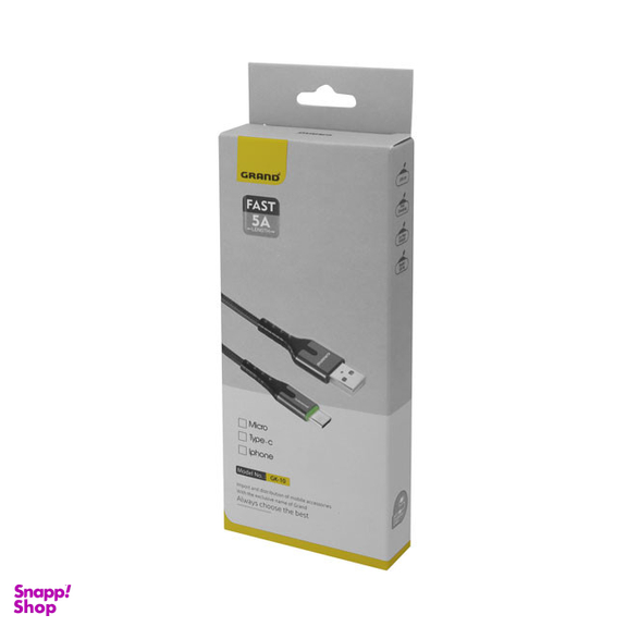 کابل Type-C گرند مدل GK-10 طول 1 متر