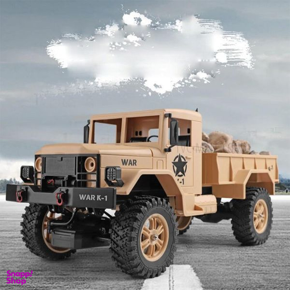 ماشین بازی کنترلی دبلیو ال تویز مدل کامیون جنگی سری Off Road Military