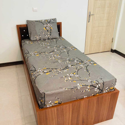 سرویس ملحفه مدل زنبق کد 008 یکنفره 2 تکه