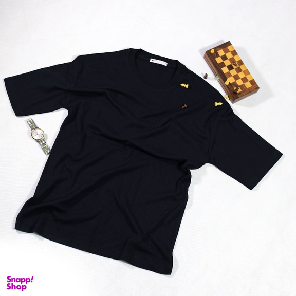 تیشرت یقه گرد مردانه کد 181 رنگ مشکی