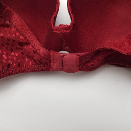 ست شورت و سوتین زنانه برتا مدل اسفنجی کد 6020KC رنگ زرشکی