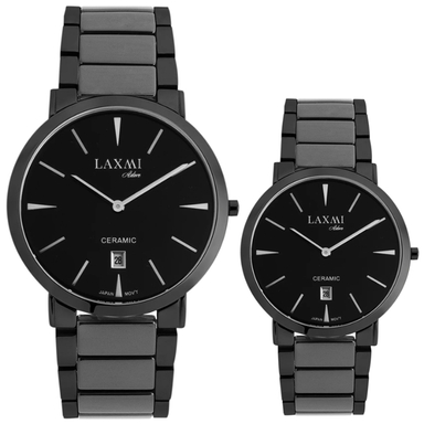ست ساعت مچی عقربه ای زنانه و مردانه لاکسمی مدل 4-8557