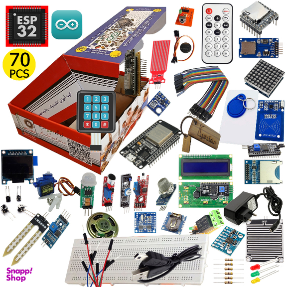 کیت آموزش اینترنت اشیاء مهندسیکا مدل خلاقیت دلتا ESP32_+70