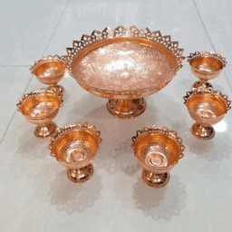 سرویس پذیرایی 9 مارچه مسی متین با سفره کد 1038