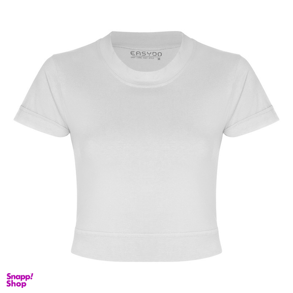 کراپ تیشرت آستین کوتاه زنانه ایزی دو مدل 9879000110016