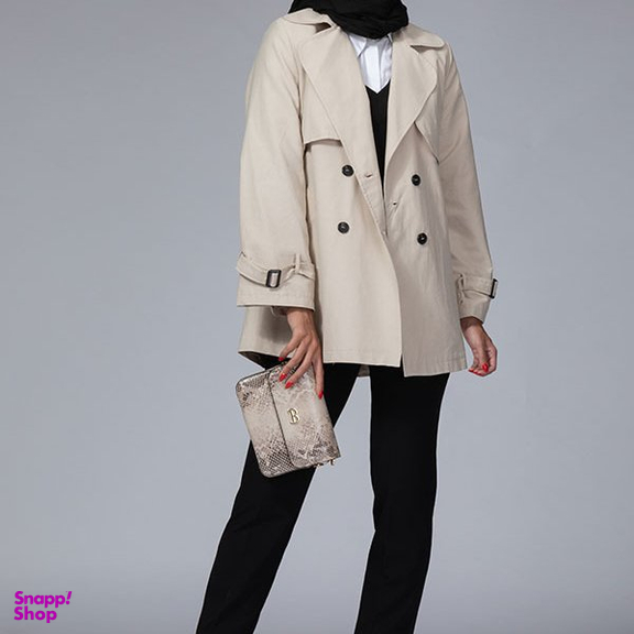 بارانی زنانه برنس مدل ژربا رنگ کرم