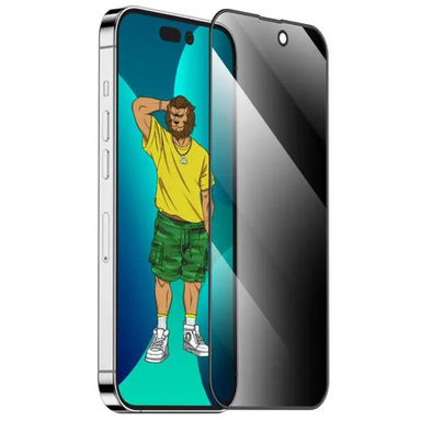 محافظ صفحه نمایش گرین مدل 3D Silicone+ Privacy Glass مناسب iPhone 14