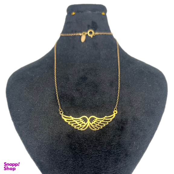 گردنبند طلا 18 عیار زنانه آوا مدل بال فرشته کد 78