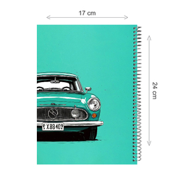 بسته لوازم تحریر پدیده نقش طرح ماشین کلاسیک مجموعه 3 عددی