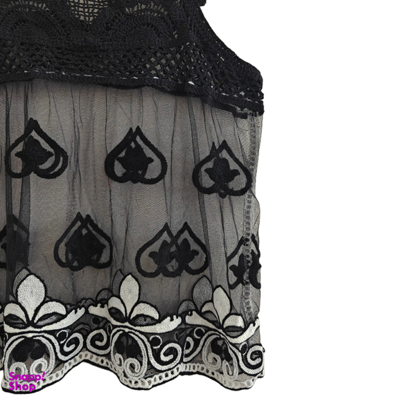 تاپ زنانه مدل دانتل نیو کد 4 رنگ مشکی