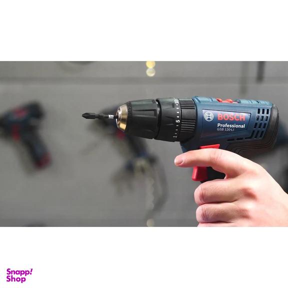 دریل پیچ گوشتی چکشی شارژی بوش مدل GSB 120-LI