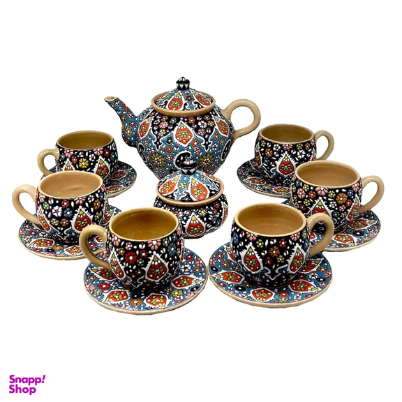 سرویس چای خوری میناکاری 14 پارچه کد 505D