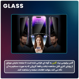 محافظ صفحه نمایش حریم شخصی گوشی موبایل گلس مناسب برای شیائومی Redmi Note 13R Pro