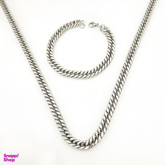 ست دستبند و گردنبند مردانه کد 24487