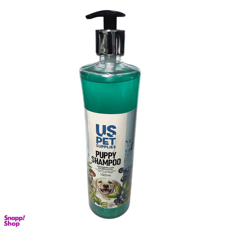 شامپو پاپی سگ US PET مدل بلوبری و عصاره جوجوبا حجم 1 لیتر