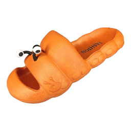 دمپایی دخترانه پاپا مدل حلزونی رنگ نارنجی