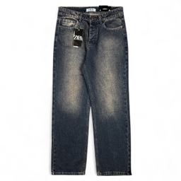 شلوار بگ مردانه طرح زارا کد 3675 رنگ آبی تیره